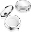 Sibba Portable Medicine Pill Case, Travel Multi-Functional Moisture Proof Pill Box for Purse & Pocket, Cute Metal Medicine Pill Organizer Box for Vitamins, Fish Oil & Supplements(1 Compartment)
