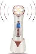 MiSMON High Frequency Facial Machine 5 in 1 Facial Massager Micro-Current Recharable Facial Frequency Device