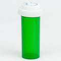 Five Star Supplies Plastic Pill Bottles - Reversible Cap Easy Open & Child Resistant - Pill Container Prescription Vial - Easy Open/Push N Turn (Green, 16 DRAM 240 ct.)