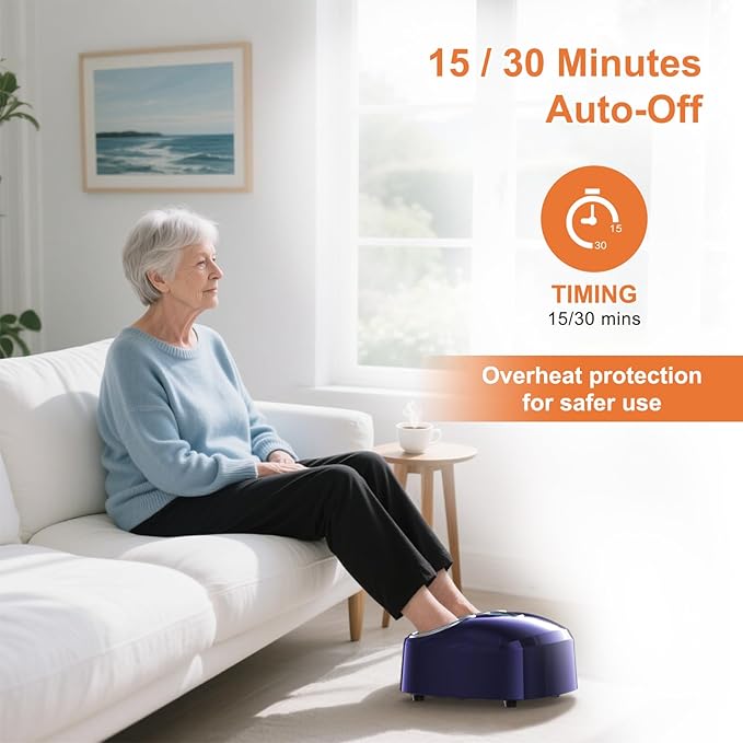 Foot Massager Machine Relieve Fatigue, Deep Tissue Massage for Plantar Fasciitis, Gift for mom and dad