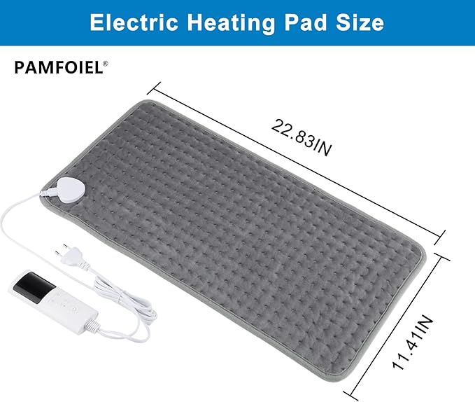 Warming Pad-Machine Washable Soft Small Heating Pad Electric for Pain Relief,with 9 Heat Settings & 4 Timer Modes - Warming Pad for Back, Neck,Shoulders,Legs,Period Cramps-Woman Gifts for Birthday
