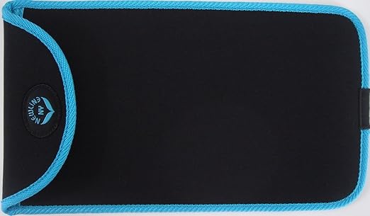 NewlineNY Trendy Wave Mini Bathroom Scale + Travel Slip Case, SBB0721M-NYTW + NY-MSS101-BBL
