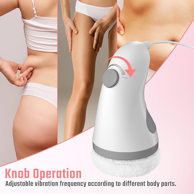 cotsoco Cellulite Massager, Body Sculptor for Belly Fat with 6 Skin Friendly Washable Pads Handheld Body Sculpting Machine for Belly, Waist, Butt Arms, Legs - Full Body Sculpting Massager at Home