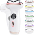 Microcurrent Facial Device with Red Light Therapy - 7-in-1 LED Sculptor & Hot Gua Sha for Face Neck Eye Firming, Depuffing & Double Chin Reduction