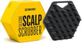 TOOLETRIES Scalp Scrubber - Silicone Exfoliating Hair Scrubber for Men, Bath & Shower Accessories - Durable Scalp Massager that Boosts Circulations & Strengthens Hair - Charcoal