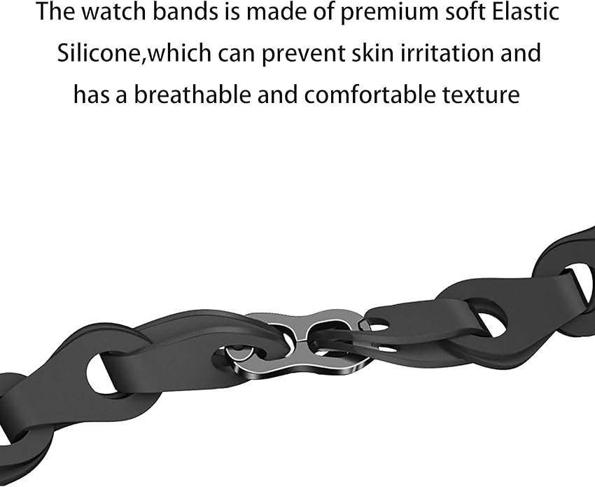 IDW13, IDW16, IDW17, IDW19, IDW20, IDW21, IDW23, IDW25, IDW26, IDW28 Band, Lamshaw 22mm Elastic Silicone Hollowed Out Replacement Straps Compatible for Faweio, TOOBUR, KEEPONFIT, WNH IDW13, IDW16, IDW17, IDW19, IDW20, IDW21, IDW23, IDW25, IDW26 Watch