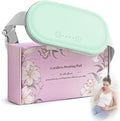 Portable Electric Heating Pad for Period Cramps, Menstrual Heating Pads with 4 Heat Levels and 4 Vibrating Modes for Women Stomach Pain Relief-Green