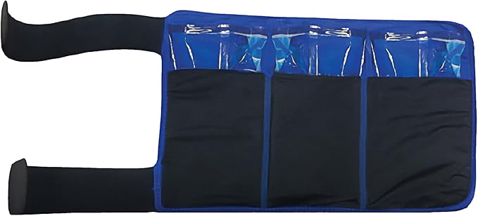 Shock Doctor Ice Recovery Compression Wrap (Pack of 3), Black, One Size