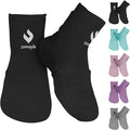 ZOMAPLE Cold Therapy Socks + Gel Packs, Black, Medium – Soothe Burning Feet & Reduce Swelling – Hot or Cold Use, Touch Fasteners & Comes with 2 Large & 2 Small Gel Packs – Versatile Foot Ice Pack Wrap