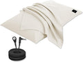 Grounding Pillowcase King Conductivity Grounding Pillow Cover for Better Sleep,Silver Fiber Cotton (20 * 36 inch,Cream)