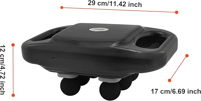 Elitzia Massage Gun Deep Tissue 6 Head Electric Massagers for Back Neck & Leg Soreness Relief 20 Speed Adjustments Quiet & Powerful USB Charging Muscle Massage Gun Gifts for Men ETD366