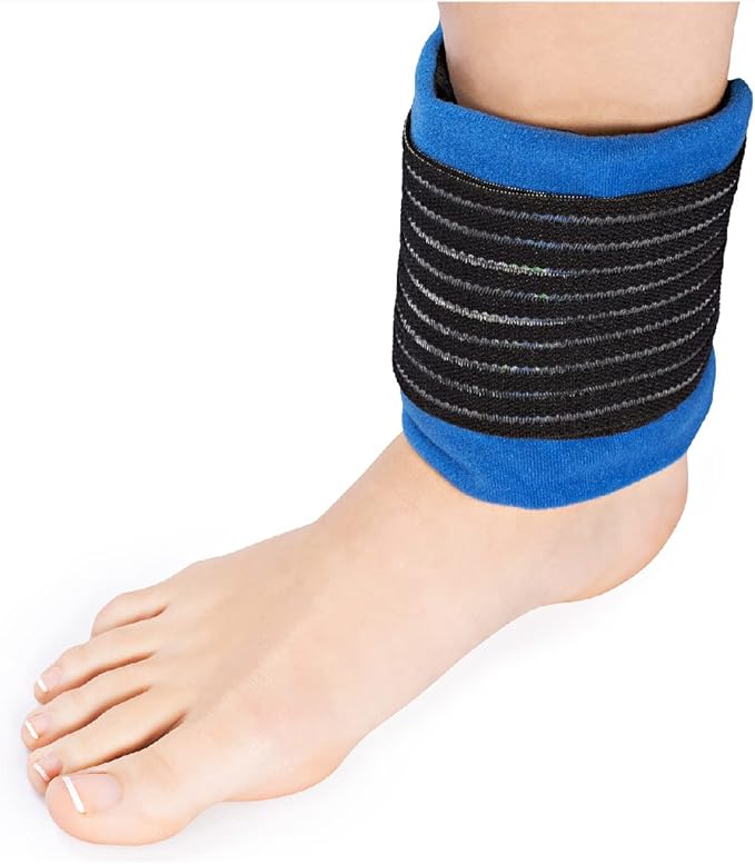 NatraCure Universal Cold Pack Ice Wrap - Cold Ice Pack w/Strap for Injuries - Reusable Cold Ice Pack for Shoulder, Neck, Head, Ankle, Leg, Foot, Hand, Wrist, Arm, Elbows & Ice Wrap for Knees - 2 PK
