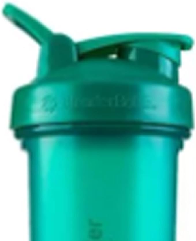 BlenderBottle Shaker Bottle with Pill Organizer and Storage for Protein Powder ProStak System, 22-Ounce, Teal