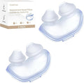 2 Packs Replacement Nasal Pillow Cushion for ResMed AirFit P10, Ultra-Soft Silicone, Better Sealing, Minimize Leakage, Reduce Pressure Points, CPAP Supplies Accessories, Size Medium
