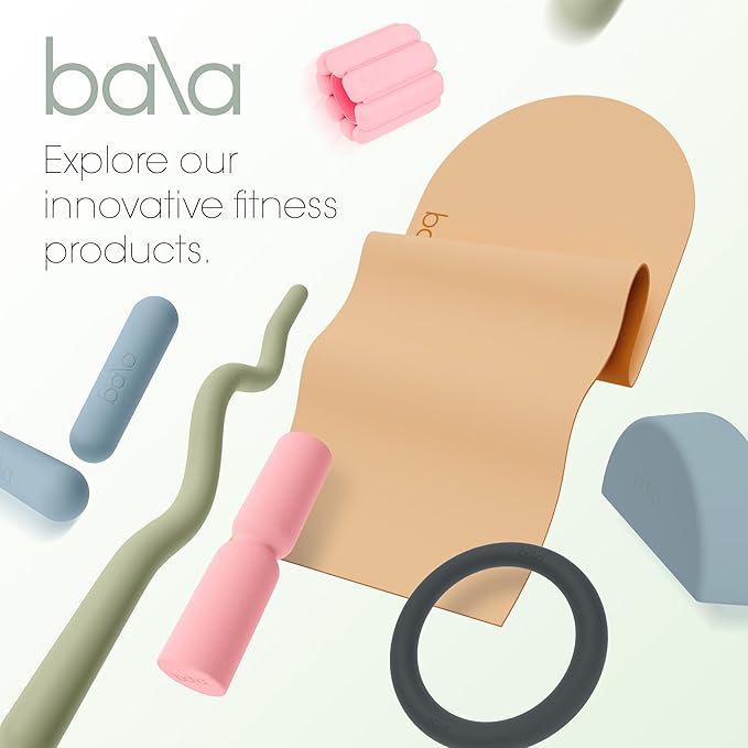 Bala Hourglass Foam Roller (Charcoal) - Soft Density Back Roller Foam for Physical Therapy, Deep Tissue Muscle Massage, Flexibility & Stretching - Workout Roller for Yoga, Neck, Back & Legs Exercise