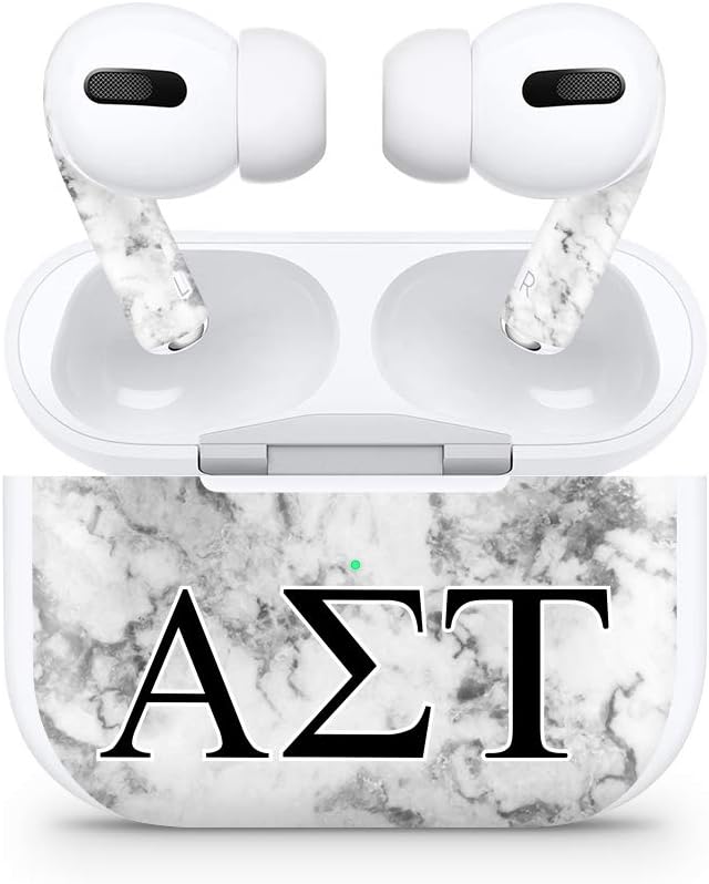Apple AirPod Pro Skin 3M Custom Vinyl Wraps Decal Sticker Stylish Covers for Protection & Customization for 2019 Model A2190 - Alpha Sigma Tau