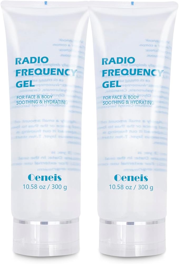 Radio Frequency Gel for Use with RF Facial Machine, Conductive Gel for Face Microcurrent, Use for Skin Soothing and Hydrating, 300g Tube (Pack of 2)