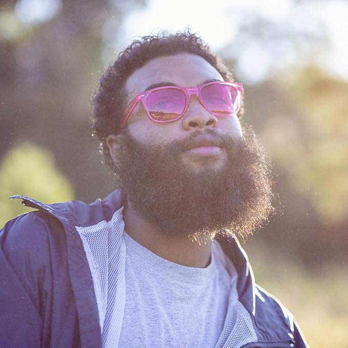 Magenta Color Therapy Glasses for Chakra Healing, Chromotherapy, and Mood
