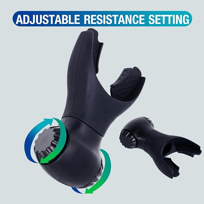 Portable Breathing Trainer with Adjustable Resistance Settings Muscle Trainer Exercise Device Resistance Trainer to Improve Breathing Capacity Enhance Muscle Training Strength