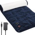 OKK Weighted Heating Pad, Heating Pad for Back Pain Relief, 33"x17" Extra Large Full Body Portable Weighted Heated Pad for Cramps Neck Shoulder, 2lb, 3 Heat Settings, 3 Hours Auto Off Heat Pad
