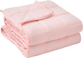 yescool Weighted Blanket for Adults (17 lbs, 60" x 80", Pink) Cooling Heavy Blanket for Sleeping Perfect for 160-180 lbs, Queen Size Breathable Blanket with Premium Glass Bead, Machine Washable