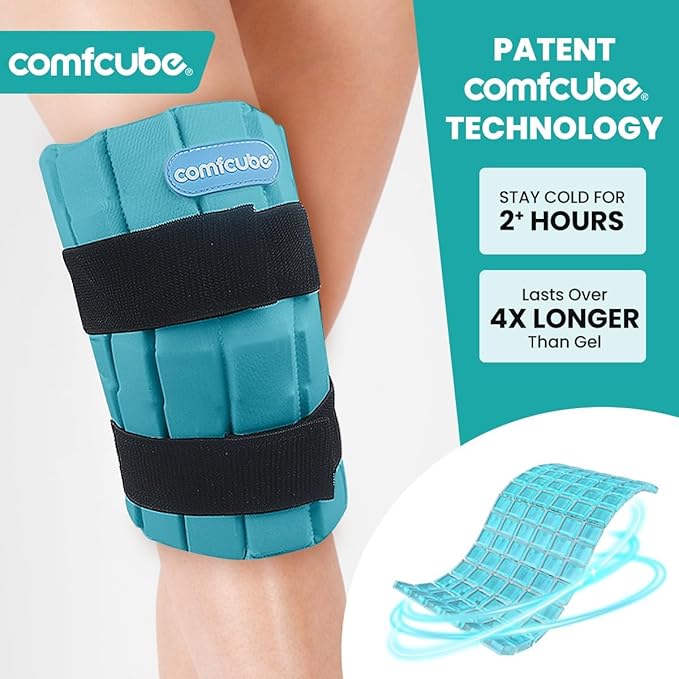 Ice Pack for Knee Pain Relief, 2 Hours Long Lasting Cold Pack for Knee Injuries, Cold Therapy Flexible Ice Pack Wrap for Knee Replacement Surgery, Swelling, ACL, Meniscus Tear