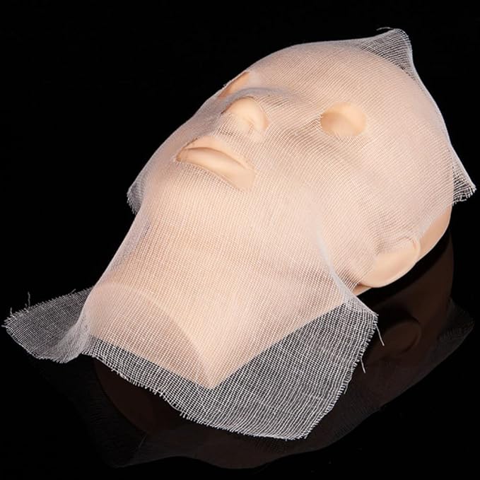 Beaupretty 100pcs mask Gauze White Net Face Gauze Beauty Supplies Facial spa Masks pinceles para u?as Soft High Frequency Face Pads Skin White Veil Skin Care Nail Brush