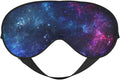 Blue Purple Galaxy Sleep Mask Space Nebula Universe Eye Mask with Adjustable Strap Eye Sleep Shade Cover Blocks Light for Women Men Airplane Travel Nap