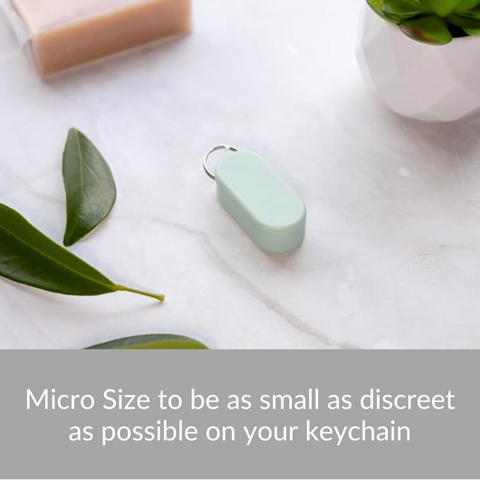 Standard Magnetic Keychain Pill Holder – Larger Capacity, Durable & Lightweight with Sleek Minimalist Design – Secure, Portable Travel Pill Organizer for Everyday Use (Midnight)