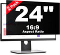 [2 Pack] 24 Inch Computer Privacy Screen Protector for 16:9 Widescreen Monitors-Anti-Glare & Blue Light Filter,Anti-Spy Film,Reduces Eye Strain (Fits Most Desktop Screens)
