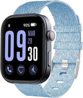 Lamshaw GTX12 Smart Watches Band, 22mm Breathable Nylon Woven Fabric Replacement Accessory Strap Compatible for Fitpolo GTX12, ENOMIR GTX12, Tensky GTX12, uaue T60, QXQ T60, QCOQ T60 Smart Watches