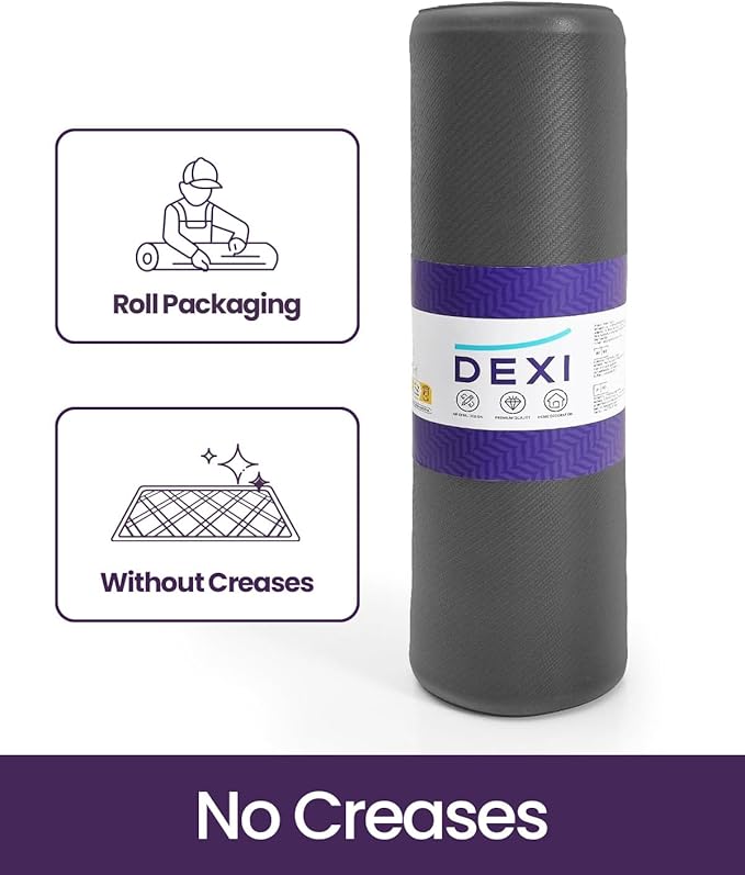 DEXI Kitchen Mat Cushioned Anti Fatigue, Extra Thick Comfort Standing Floor Mats Waterproof, Memory Foam Antifatigue Runner Rug for Desk Office, Sink, Laundry, 39x20, Grey