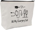 All My Charging shit bag,Fun and versatile bag with charger graphics, teenage boy gift, birthday gifts, travel accessories (Style D)