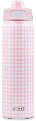 Ello Pop & Fill Insulated Stainless Steel Water Bottle with Quick Fill Lid, Leakproof Locking, Sip or Chug Spout, BPA-Free, Double Wall Vacuum Insulated for Sports, Travel & School- 22oz / 32oz / 40oz