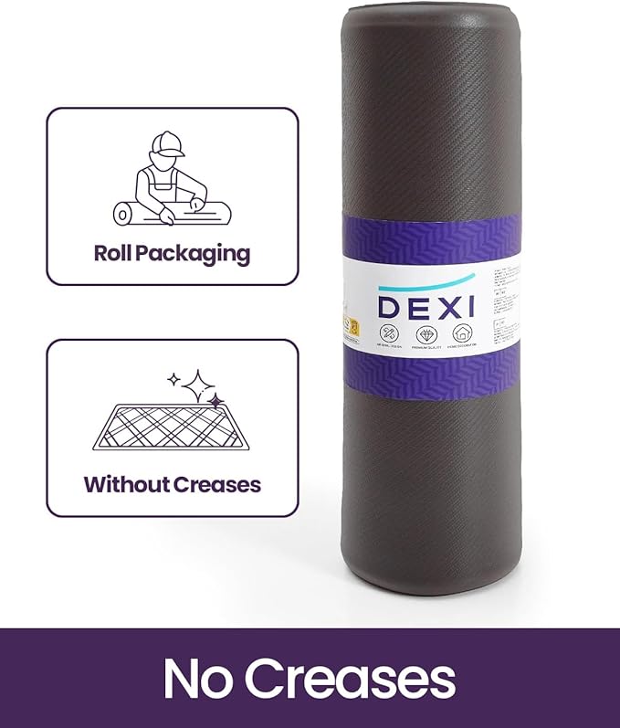 DEXI Kitchen Mat Cushioned Anti Fatigue, Extra Thick Comfort Standing Floor Mats Waterproof, Memory Foam Antifatigue Runner Rug for Desk Office, Sink, Laundry, 39x20, Brown