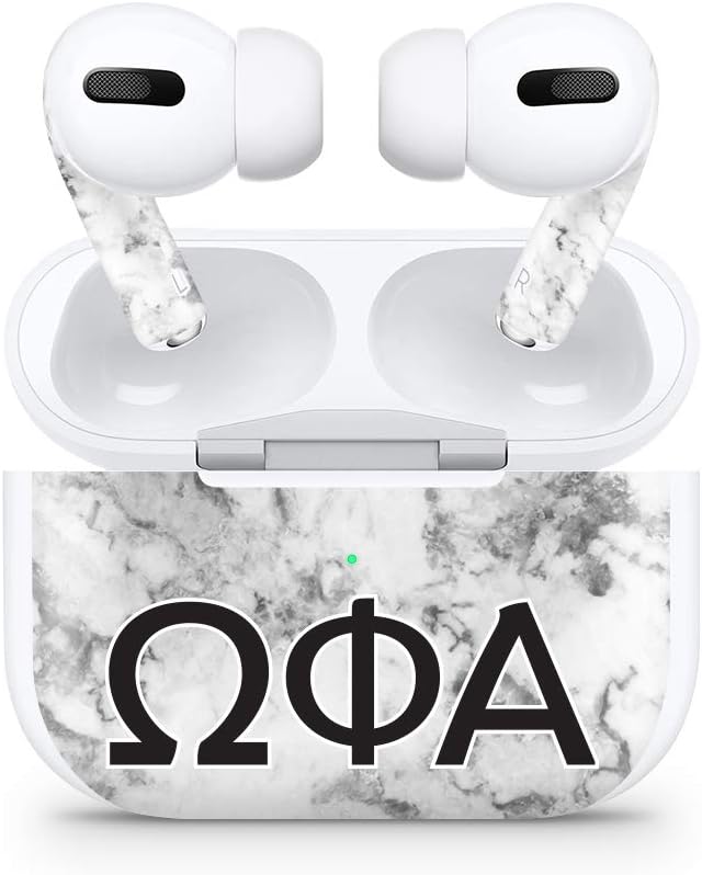 Apple AirPod Pro Skin 3M Custom Vinyl Wraps Decal Sticker Stylish Covers for Protection & Customization for 2019 Model A2190 - Omega Phi Alpha