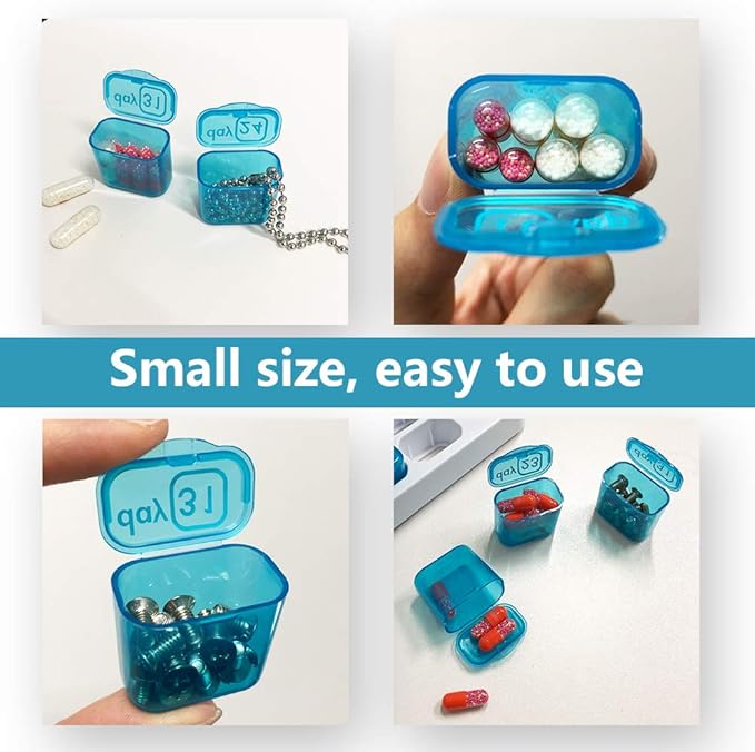 31 Day Monthly Pill Organizer, Portable Pill Medicine case Box Holder for Daily Medicine/Vitamin/Fish Oils/Supplement
