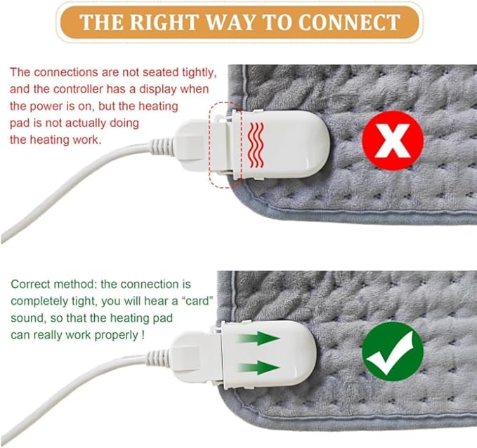 Extra Large Heating Pad for Back Pain Relief, 20x40 Inches, Full Body Heating Pad with Moist Heat Therapy, 10 Temperature Settings, 3 Auto Shut-Off Timers & Soft Flannel Cover, Gifts for Women Men