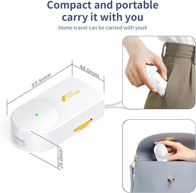 Pro U | V C-Pill Cutter & Organizer - Luminescent LED Status Light | 3-25mm Adjustable Blades | Splinter-Free Cutting | Detachable Washable Compartment (Orange)