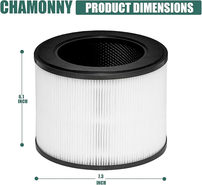 MA-22 True HEPA Replacement Filter, Compatible with MA Series MA-22 Air Purifier, 3-in-1 H13 True HEPA Filter and Activated Carbon Filter, 2 Pack