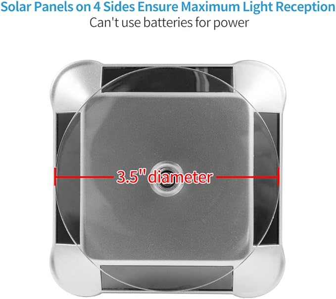 3D Printer UV Resin Curing Light with Solar Turntable 360°Rotating Stand for SLA DLP LCD 3D Printer Solidify Photosensitive Resin 405nm UV Resin Affect, DIY Curing Enclosure
