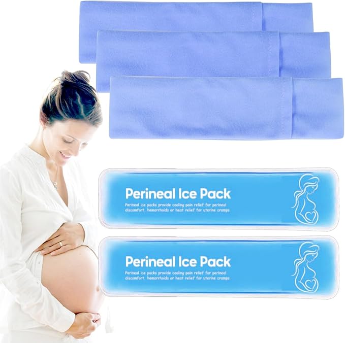 Reusable Perineal Cooling Pad for Postpartum and Hemorrhoid Pain Relief,Instant Perineal Cold Pack,Vaginial Ice Pack for Pain Relief (Color-Blue)