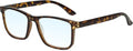 Calabria R861 Rectangular Blue Light Blocking Reading Glasses Men Women Trendy Eyeglass Work Gaming Computer Readers w/Case