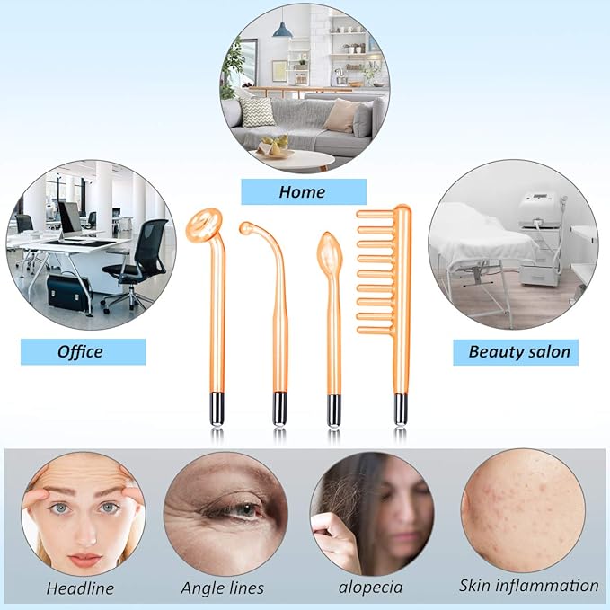 MYSWEETY High F Rrequncy Portable Handheld Facial Skin Care Wand Machine