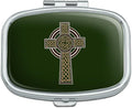 Celtic Christian Cross Irish Ireland Rectangle Pill Case Trinket Gift Box