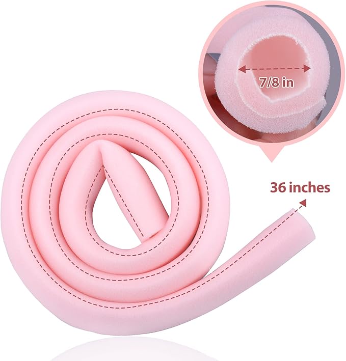 Ultrassist Toe Sleeve with Overlap Medium Size 7/8" Inner Diameter 36" Roll, Sponge Toe Protectors for Blisters, Bunions, Corns