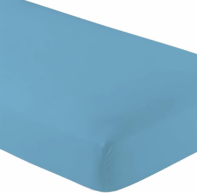 6 Pack Fitted Hospital Bed Sheets with Elastic All Around for a Double Brushed Ultra Soft Breathable 100% Microfiber Sheets, 36” x 84” x 12”