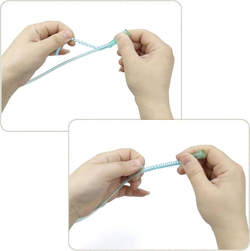 10 Pack Oxygen Tube Support Crimp Straightener, Oxygen Tubing Accessories from Kinking Compatible with Oxygen Concentrator Portable Oxygen Tubing