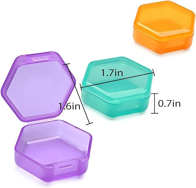 Small Pill Case Travel Pill Box Cute Pill Organizer for Purse Portable Daily Medicine Organizer 1 Compartment Pill Holder for Vitamins, Fish Oil, Supplements