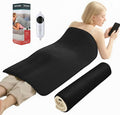 Extra Large Heating Pad for Back Pain Relief and Period Cramps,20x40 King Size, with 10 Temp Settings & 3 Timer Options, Full Body Heating Pad for Shoulder and Legs, Machine Washable(Black)